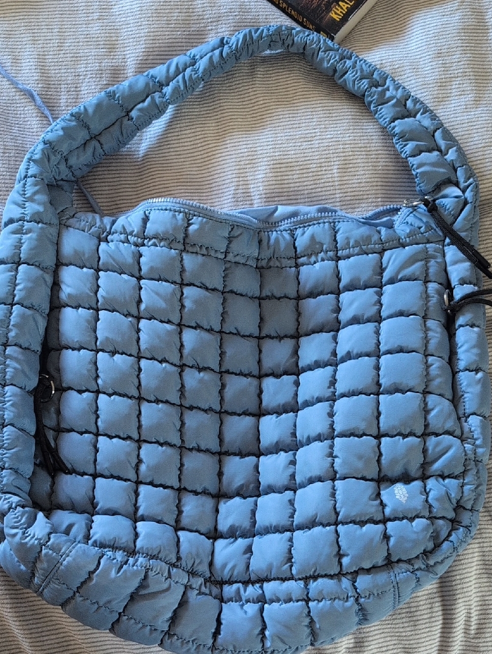 Free people Movement Quilted Light Blue Shoulder Bag